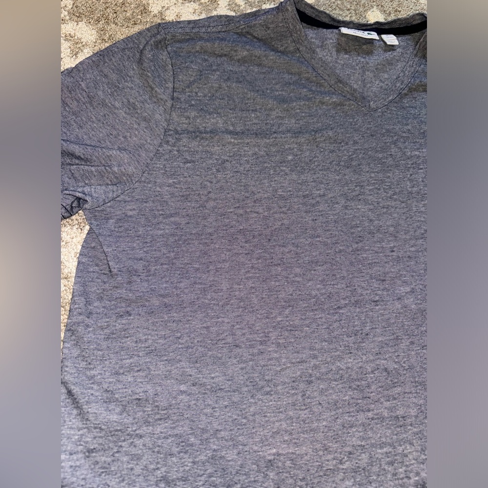 Men’s Lacoste V-Neck short sleeve shirt - Picture 11 of 11
